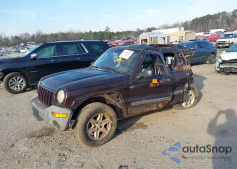 2004 Jeep Liberty Sport from USA, damaged, VIN 1J8GK48K54W142930